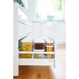 Emsa Optima Vorratsdosen Set transparent 16 x 23,8 x 9,9 cm 7-teilig 0,45 / 1,0 / 1,6 / 2,2 l