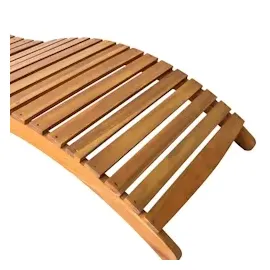 vidaXL Klappliege 184 x 55 x 64 cm Braun/Weinrot