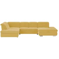 Lounge Collection Wohnlandschaft mit verschiedenen Funktionen Spencer , gelb , Maße (cm): B: 382 H: 102 T: 260.0