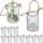 Relaxdays Windlicht 12er Set Glas Transparent/Braun