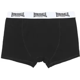 Lonsdale Boxershorts NORTH CHALLOW schwarz / weiß S 5er Pack
