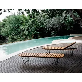 Houe MOLO Sonnenliege 202 x 68 x 35 cm Schwarz