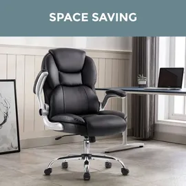 IWMH Chefsessel Kunstleder Schwarz