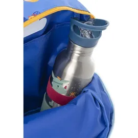 Lilliputiens Kinderrucksack wasserdicht recyceltes PET verstellbar Luft - Blau