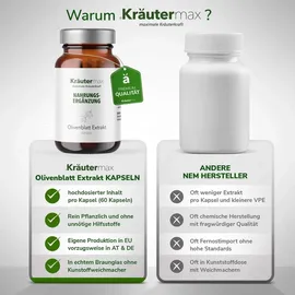 kräutermax – naturheilmittel seit 1890 Olivenblatt Extrakt Kapseln 60 St