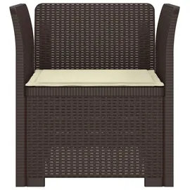 vidaXL 1-Sitzer Sessel 1 x 1 x 1 cm braun