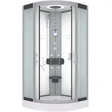 AcquaVapore Komplettdusche Duschkabine Fertigdusche Dusche D58-00M0-EC 80x80 cm mit 2K Scheiben Versiegelung