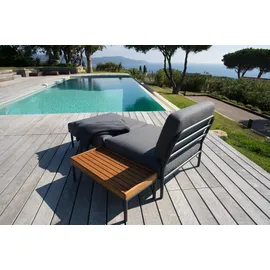 Houe Level Outdoor Ottoman Lounge-Modul 3 Kohle Dunkelgrau