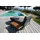 Houe Level Outdoor Ottoman Lounge-Modul 3 Kohle Dunkelgrau