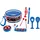 Lexibook Musikinstrumente Set mit 7 Teilen Blau/Rot