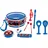 Lexibook Musikinstrumente Set mit 7 Teilen Blau/Rot