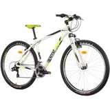 Multibrand Distribution Probike PRO 29 Zoll Fahrrad Mountainbike 21 Gang, Herren, Damen geeignet ab 175-190 cm (Weiß Grün Matt)