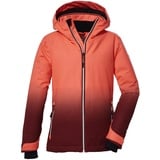 KILLTEC Mädchen Skijacke wasserdicht/Funktionsjacke mit Kapuze und Schneefang KSW 183 GRLS SKI JCKT, koralle, 140,