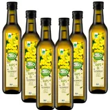 6x 500ml dm Bio Rapsöl, kaltgepresst Glutenfrei Laktosefrei, Ohne Aromastoffe Öl