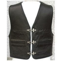 Cha Cha Kutte KAI Lederweste Glattleder Paspeltaschen 64