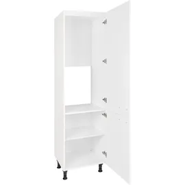Nobilia Kühlumbauschrank Flash 60 x 58,3 x 216,6 cm Weiß