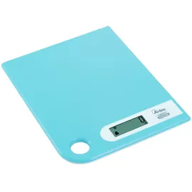 Ardes - AR1PA1/Z Superdünne hellblaue digitale Küchenwaage, platzsparend, leicht aufhängbar, elektronische Lebensmittelwaage, LCD-Display