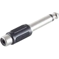 ShiverPeaks BASIC-S Audioadapter 6,3 mm Klinkenstecker / RCA Silber