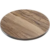 GGM Möbel Bistro Tischplatte | Ø 80 cm | Sheesham | Gastro Tischplatte