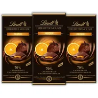 Lindt Edelbitter Mousse Orange Tafel 3x 150g