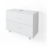 Vicco Waschbeckenunterschrank Ilias 80 x 60,8 x 33 cm Weiß