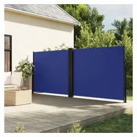vidaXL Seitenmarkise Ausziehbar Blau 180x1000 cm