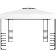 vidaXL Gartenpavillon 3 x 3 m weiß