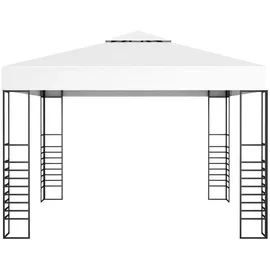 vidaXL Gartenpavillon 3 x 3 m weiß