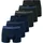 SCHIESSER Boxershort 6PACK bunt Blau / Schwarz M 6er Pack