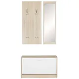 Wohnling Wand-Garderobe WL5.165 80,0 x 180,0 cm grau / grau