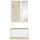 Wohnling Wand-Garderobe WL5.165 80,0 x 180,0 cm grau / grau