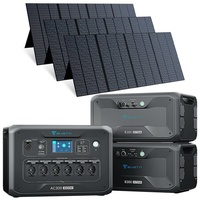 BLUETTI Stromerzeuger AC300 Solargenerator mit 2*B300 Zusatzbatterien mit 3*350W Solarpanels, 3,00 in kW, (Power Generators, 1-tlg), für Camping Outdoor
