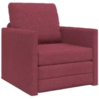 VidaXL Boden Schlafsofa 2-in-1 Weinkelchrot 74x77x81 cm Stoff