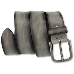 Ledergürtel BERND GÖTZ, Damen, Gr. 100, grau (taupe), Leder, unifarben, casual,modisch, Gürtel, mit Airbrush-Kanten