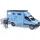 Bruder 02674 - MB Sprinter Tiertransporter mit Pferd blau 1:16