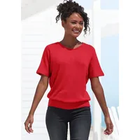 VIVANCE Kurzarmshirt Damen rot, navy Gr.36/38
