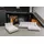 KAWOLA Drehsessel VIVIEN Cord 80 x 80 x 100 cm Silber drehbar
