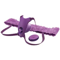Fantasy For Her Vibro-String „Ultimate G-Spot Butterfly Strap-on“ mit Fernbedienung, lila