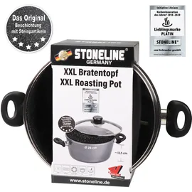 STONELINE XXL Kochtopf 28 cm mit Glasdeckel