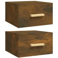 vidaXL Hängenachtschrank 2 Stk. 35 x 35 x 20 cm Braun