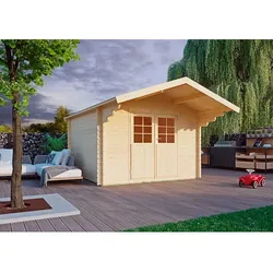 KIEHN-HOLZ Gartenhaus »44-001«, BxT: 300x300 cm, unbehandelte Fichte - beige