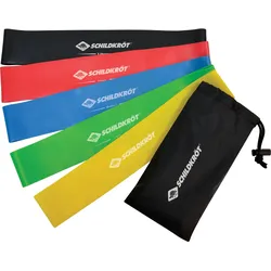 SCHILDKRÖT FITNESS MINI RESISTANCE BANDS (5er Set) + Carrybag in 4C Box KEINE FARBE