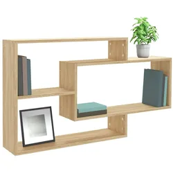 vidaXL Wandregale Sonoma-Eiche 104x20x58,5 cm Holzwerkstoff