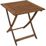 FRG Klapptisch 70 x 70 x 72 cm Braun