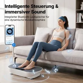 Merach Vibrationsplatte Weiß