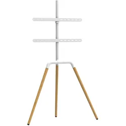 TV Standhalter Buche - VESA bis max. 600x400 für 45-65 Zoll max. 40kg Weiß