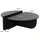 vente-unique Couchtisch Schwarz Holz 90 x 30 cm