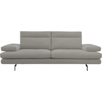 Calia Italia 3,5-Sitzer »Toby Wing, italienisches Designsofa, super bequem, Megasofa«, inkl. Sitztiefenverstellung und Armteilfunktion, Füße in Schwarz matt, weiß