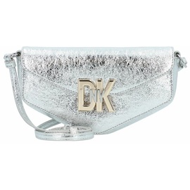 DKNY Downtown Umhängetasche Leder 24.5 cm lt silver