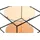 Kayoom Cody quadratisch terracotta / schwarz 50 x 36 x 50 cm